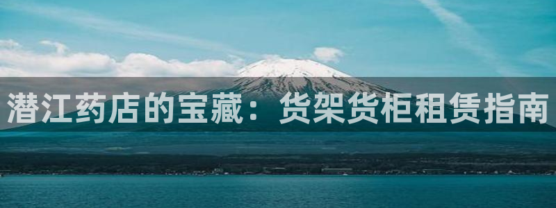 杏运体育app：潜江药店的宝藏：货架货柜